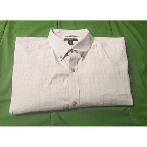 Nordstrom Trim Fit Button-Down Orange Pink Check Men's Shirt Size 2XL